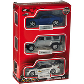 باور جوي، مجموعة سيارات مصغرة معدنية،  Vroom Vroom، مرخصة، 3 قطع، 4.5 بوصة.
